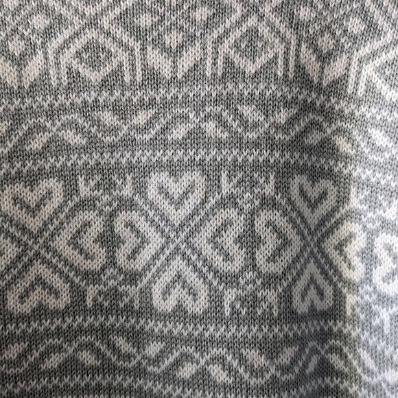 Vintage 70s 80s Summit County Ski Sweater White Gry - Picture 6 of 7